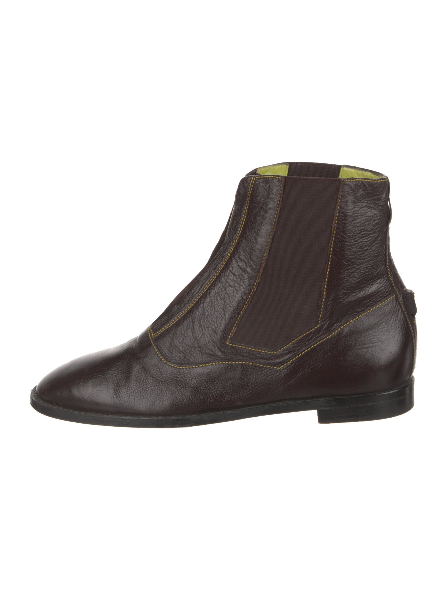 Manolo Blahnik Leather Chelsea Boots