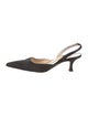 Manolo Blahnik Satin Slingback Pumps