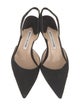 Manolo Blahnik Suede Slingback Pumps
