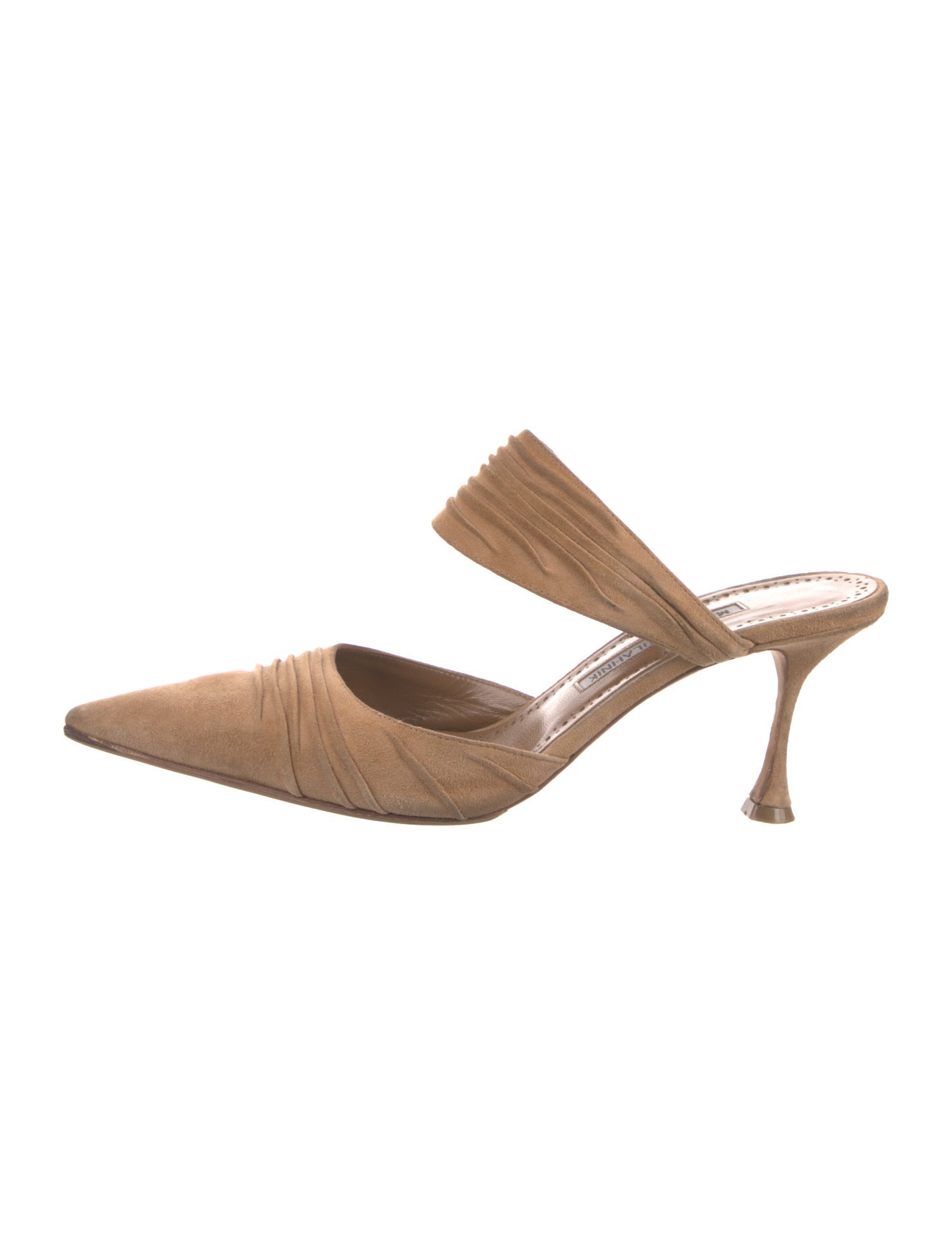 Manolo Blahnik Suede Mules