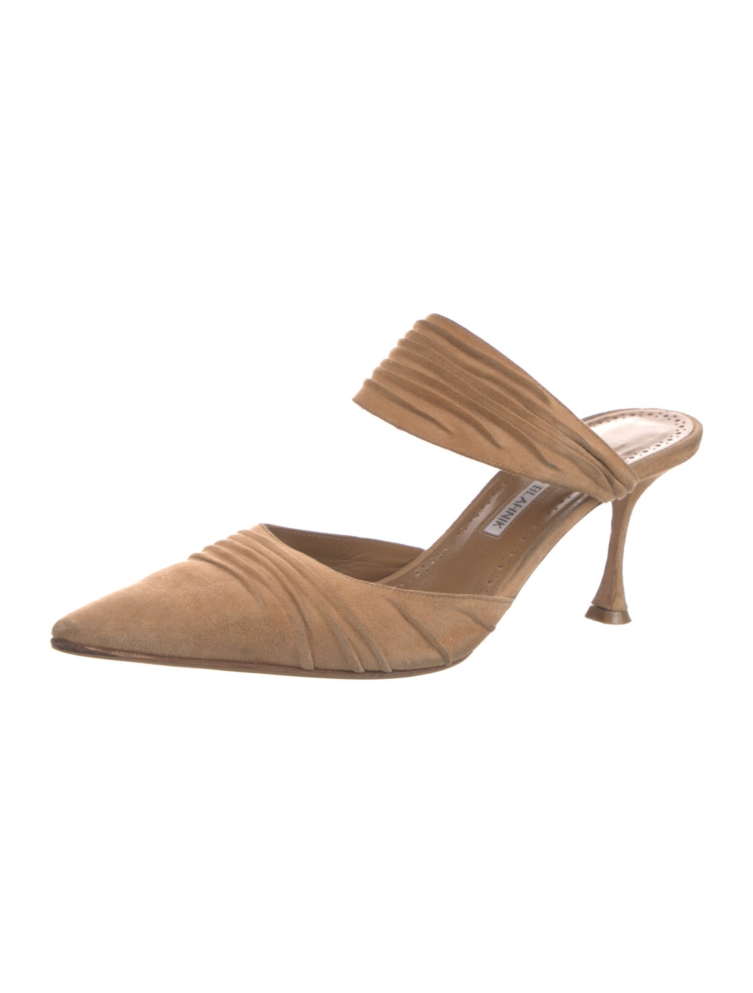 Manolo Blahnik Suede Mules