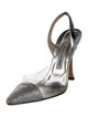 Manolo Blahnik Crystal Embellishments Slingback Pumps