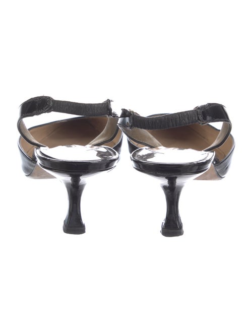 Manolo Blahnik Carolyne Patent Leather Slingback Pumps
