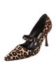 Manolo Blahnik Ponyhair Animal Print Pumps