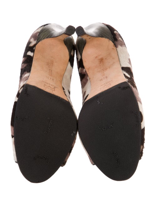 Manolo Blahnik Ponyhair Printed Pumps
