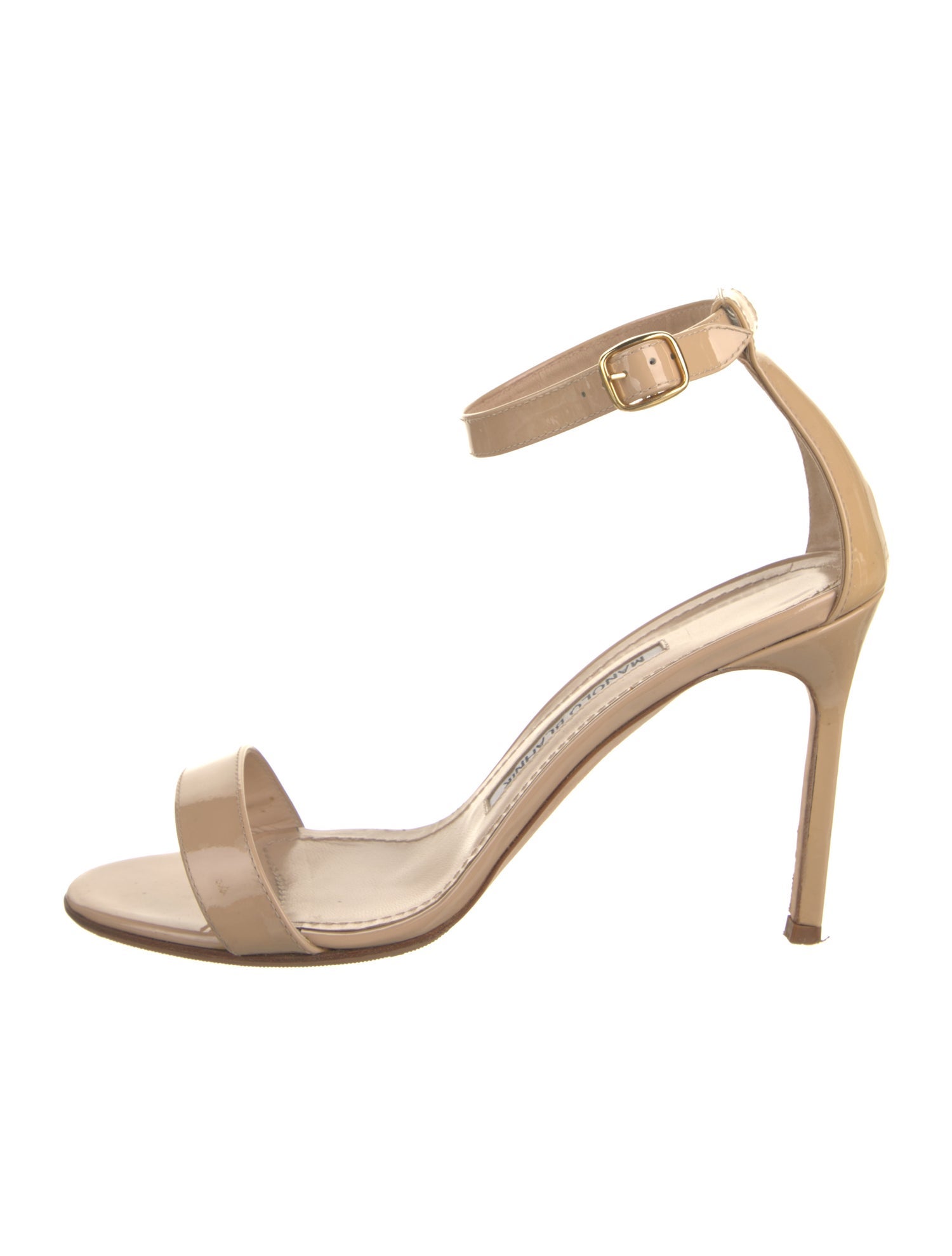 Manolo Blahnik Patent Leather Sandals