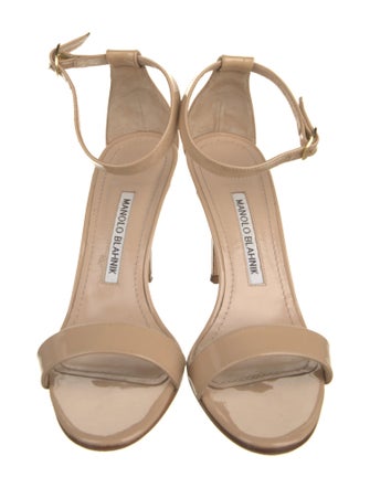 Manolo Blahnik Patent Leather Sandals