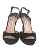 Manolo Blahnik Suede Slingback Sandals