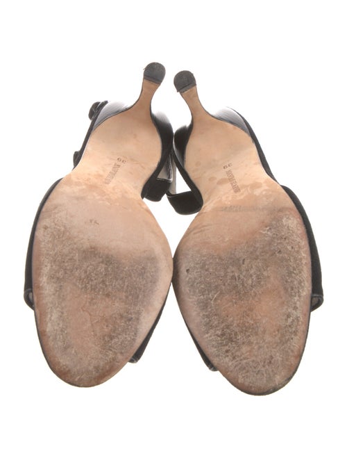 Manolo Blahnik Suede Slingback Sandals