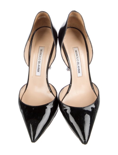 Manolo Blahnik Patent Leather D'Orsay Pumps