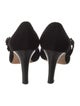 Manolo Blahnik Suede Bow Accents Pumps