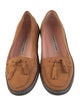 Manolo Blahnik Suede Tassel Accents Loafers