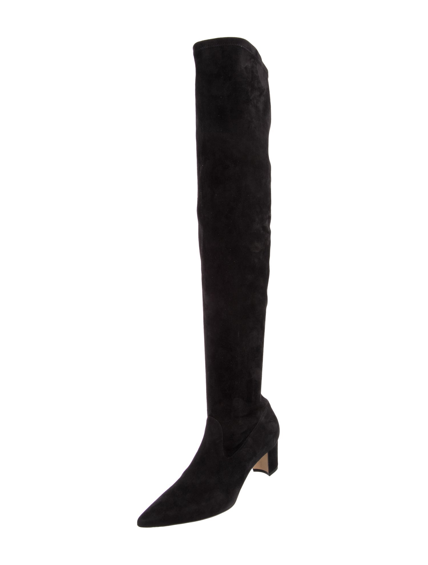 Manolo Blahnik Suede Sock Boots