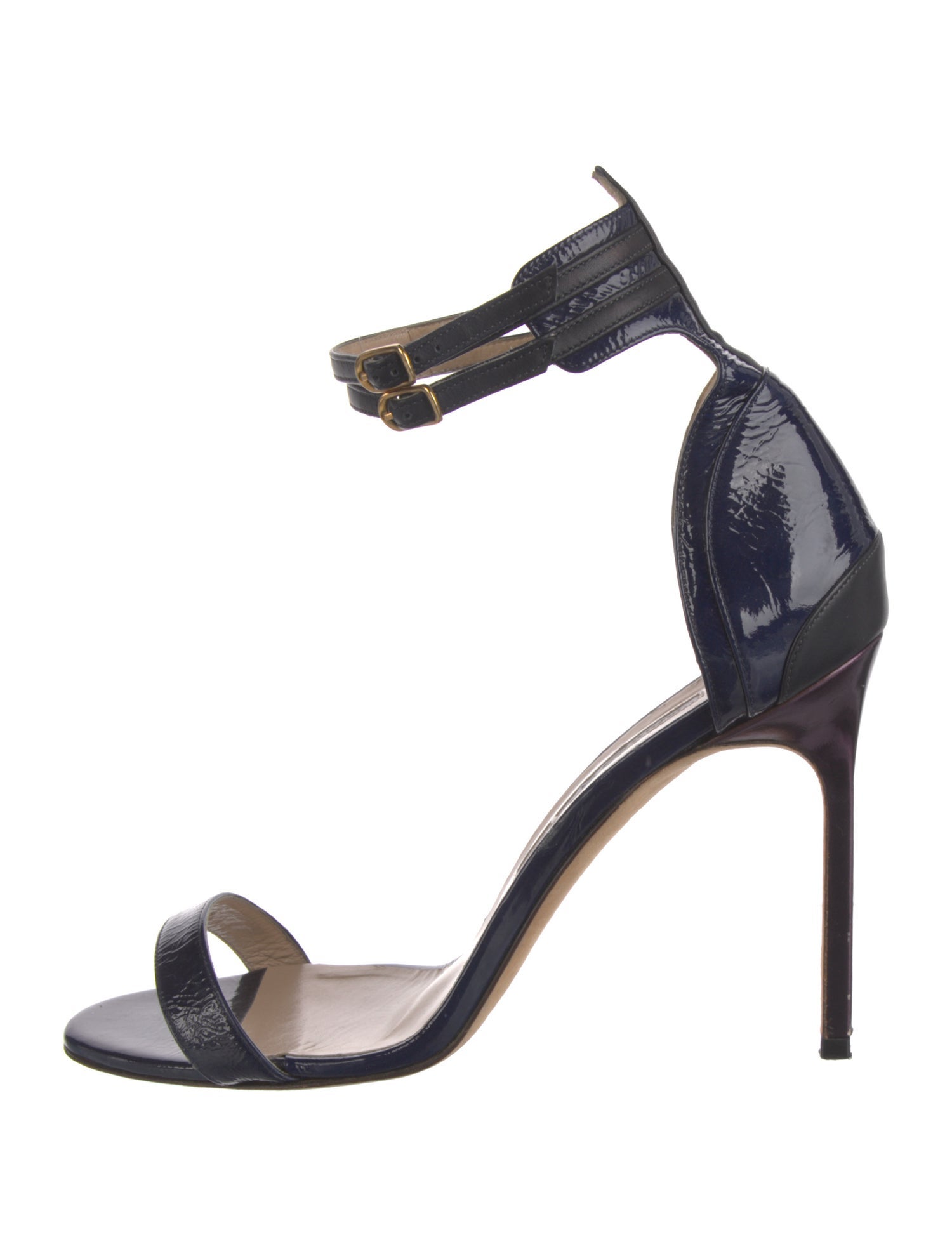 Manolo Blahnik Patent Leather Sandals