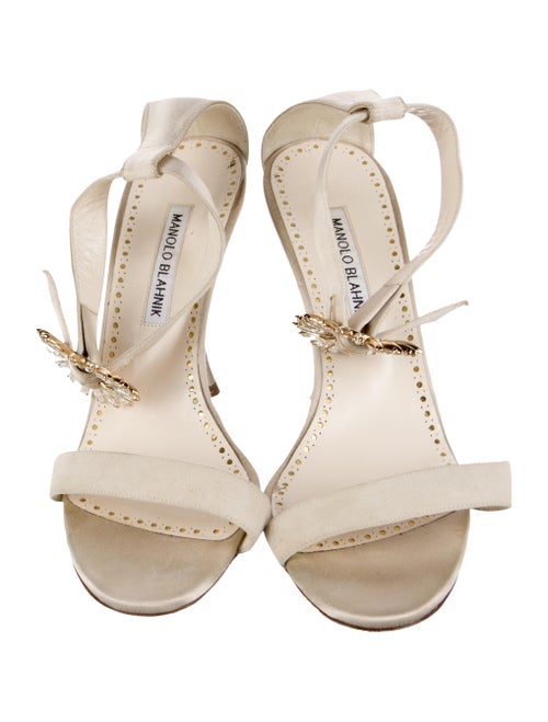Manolo Blahnik Satin Sandals
