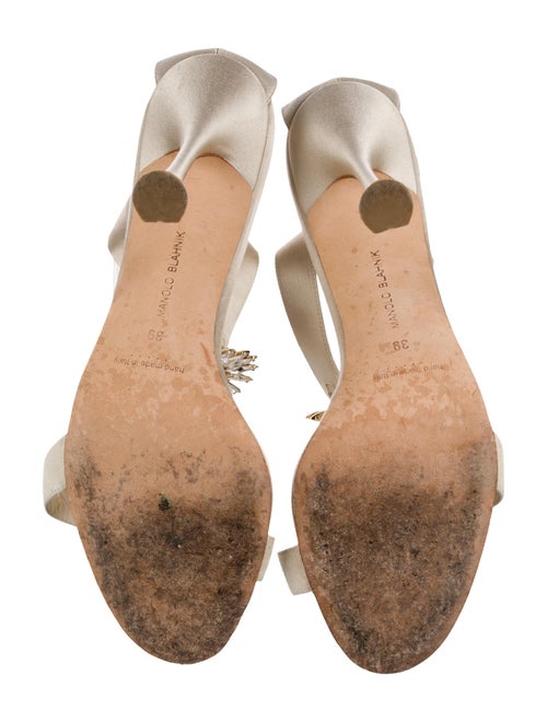 Manolo Blahnik Satin Sandals