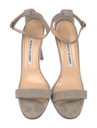 Manolo Blahnik Suede Sandals