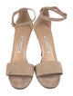 Manolo Blahnik Suede Sandals
