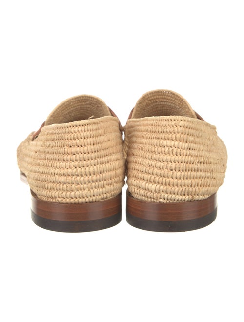 Manolo Blahnik Raffia Loafers