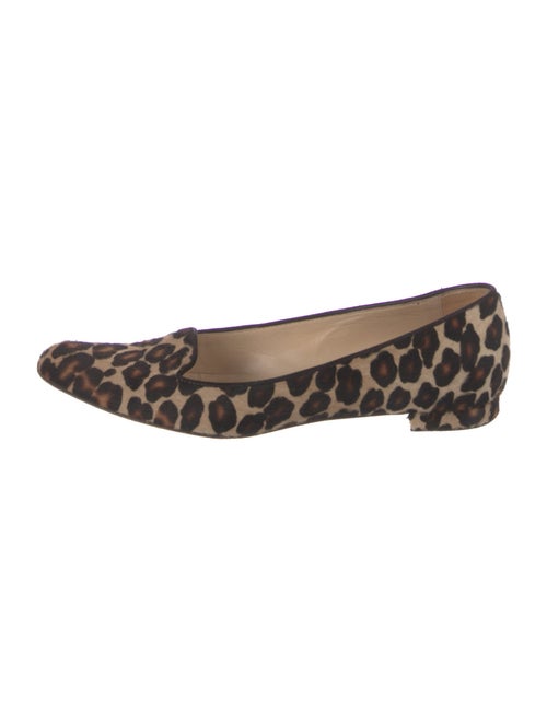 Manolo Blahnik Ponyhair Animal Print Ballet Flats