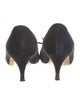 Manolo Blahnik Suede Bow Accents Pumps