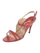 Manolo Blahnik Patent Leather Slingback Sandals