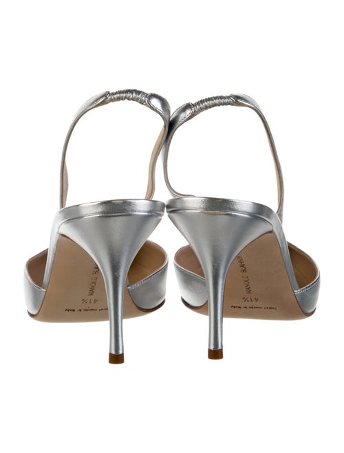 Manolo Blahnik Leather Slingback Pumps