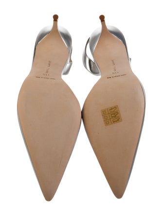 Manolo Blahnik Leather Slingback Pumps