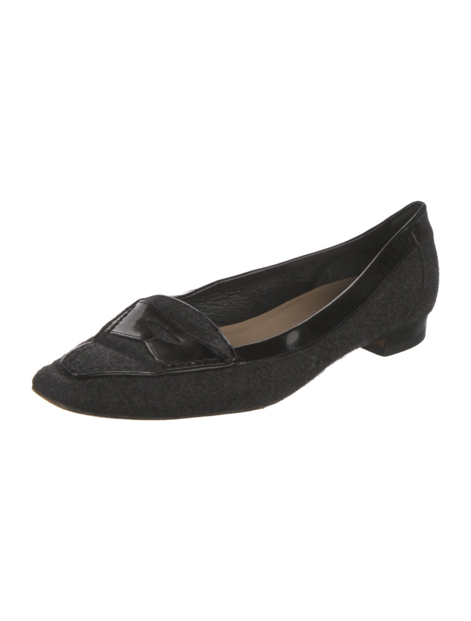 Manolo Blahnik Wool Flats