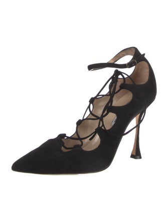 Manolo Blahnik Suede Pumps