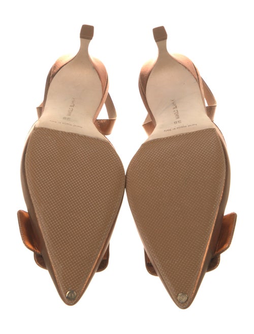 Manolo Blahnik Leather Slingback Pumps