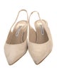 Manolo Blahnik Suede Slingback Pumps