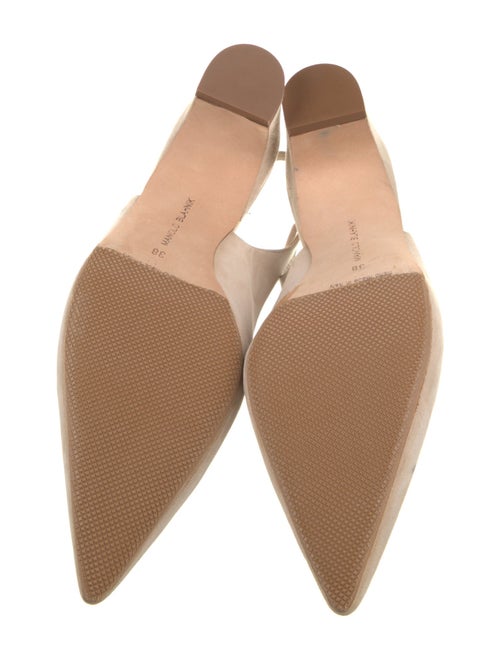 Manolo Blahnik Suede Slingback Pumps