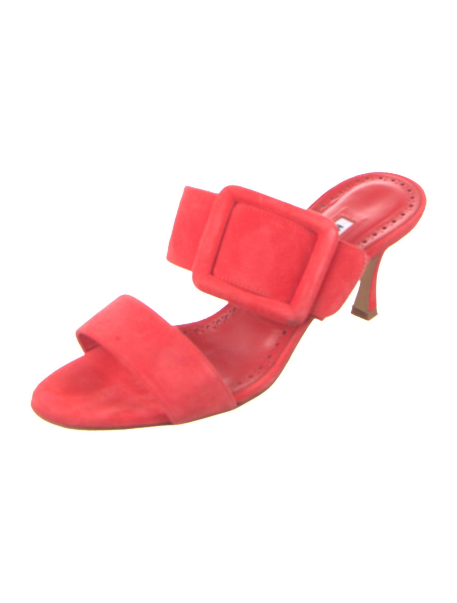 Manolo Blahnik Suede Slides