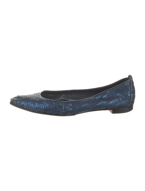 Manolo Blahnik Sequins Sequin Embellishments Ballet Flats