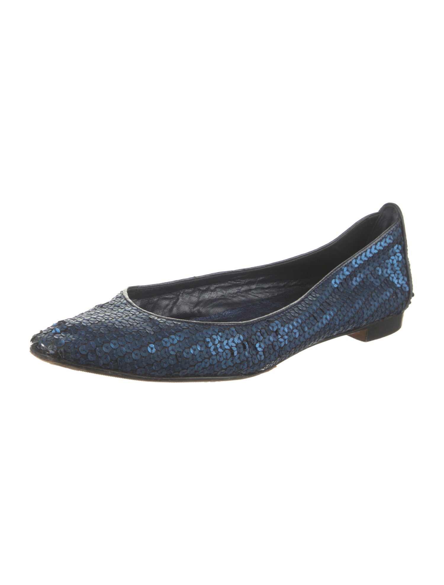 Manolo Blahnik Sequins Sequin Embellishments Ballet Flats