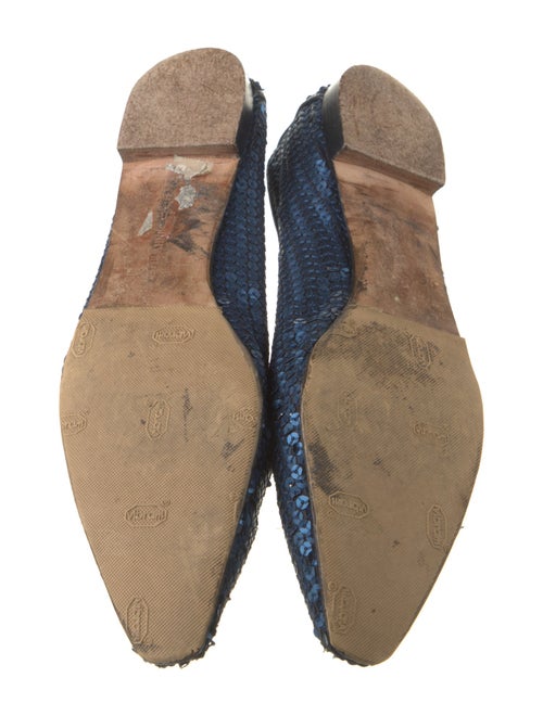 Manolo Blahnik Sequins Sequin Embellishments Ballet Flats