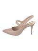 Manolo Blahnik Leather Slingback Pumps