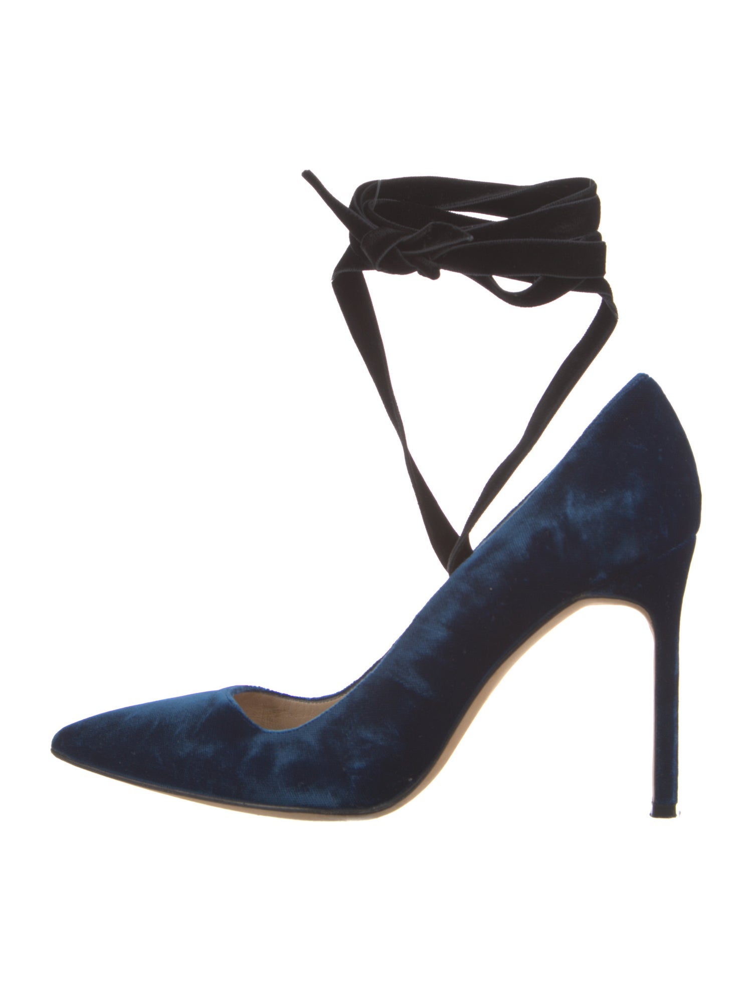 Manolo Blahnik Velvet D'Orsay Pumps