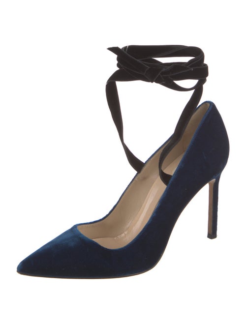 Manolo Blahnik Velvet D'Orsay Pumps