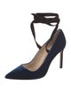 Manolo Blahnik Velvet D'Orsay Pumps
