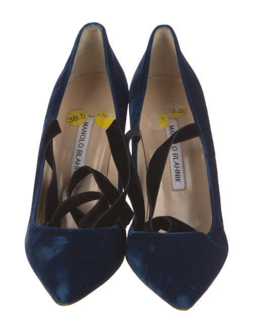 Manolo Blahnik Velvet D'Orsay Pumps