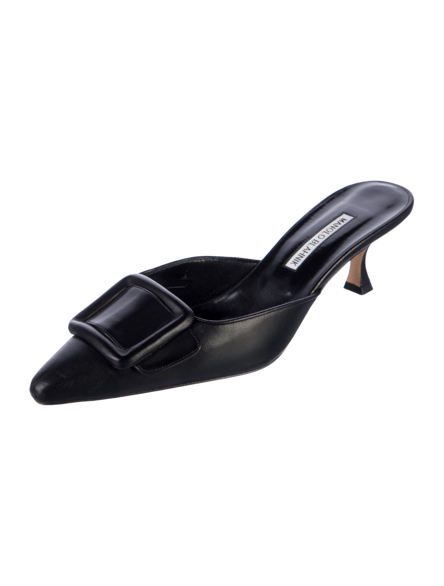 Manolo Blahnik Leather Mules