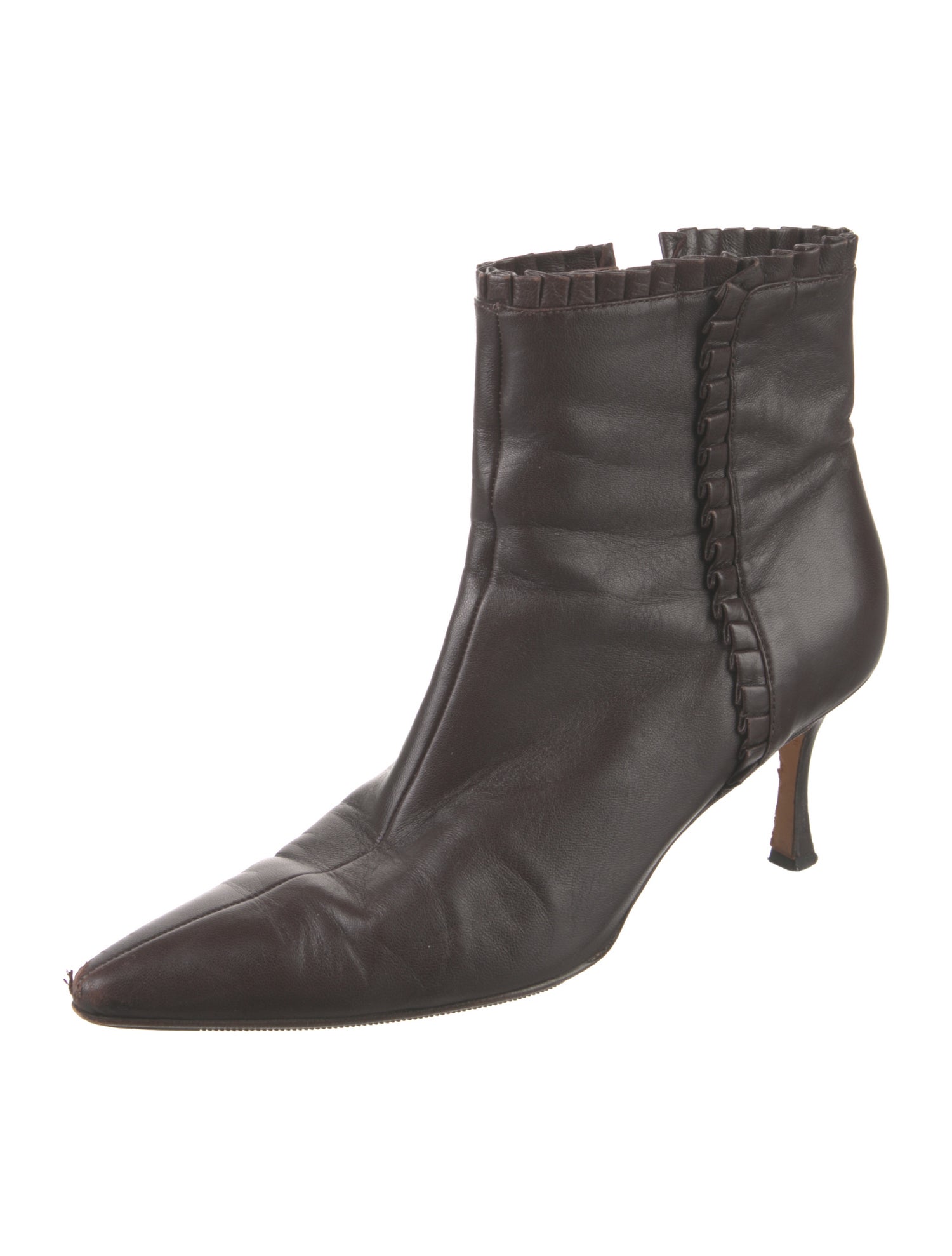 Manolo Blahnik Leather Boots