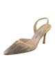 Manolo Blahnik Leather Slingback Pumps