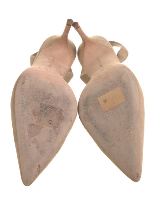 Manolo Blahnik Suede Slingback Pumps