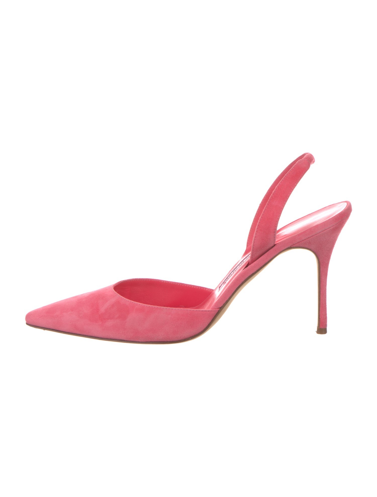Manolo Blahnik Suede Slingback Pumps