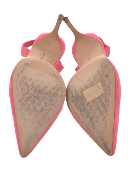 Manolo Blahnik Suede Slingback Pumps
