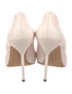 Manolo Blahnik Embossed Leather Pumps