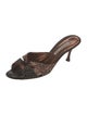 Manolo Blahnik Animal Print Slides